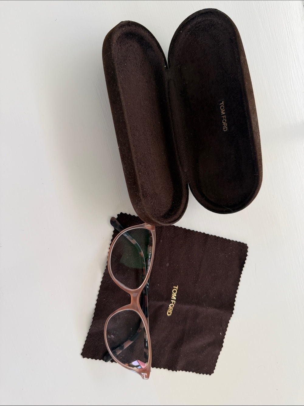 Tom Ford Women's Light Pink Cat-Eye Sunglasses with Branded Case